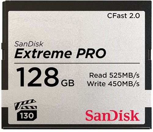 SanDisk Extreme Pro - flashgeheugenkaart - 128 GB - CFast 2.0