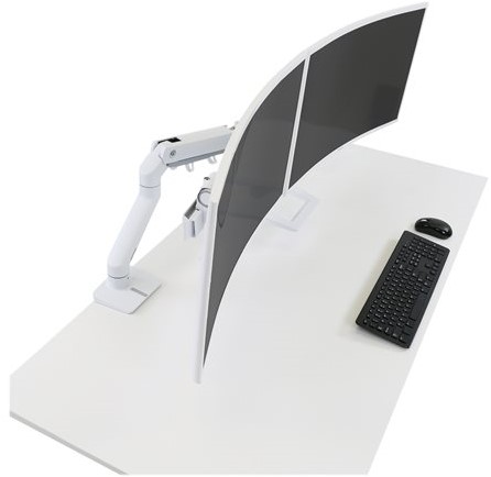 Ergotron HX Series 45-476-216 flat panel bureau steun 81,3 cm (32") Wit