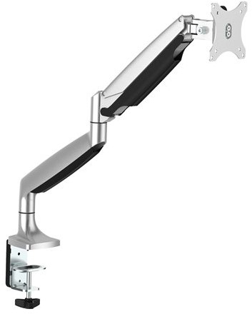StarTech.com Monitor Arm voor VESA Scherm tot 34" (9kg), Robuuste Ergonomische Monitor Beugel, Full Motion Monitorsteun, Verstelbare Hoogte, Scharnierend, Aluminium, C-Klem/Doorvoertule, Zilver