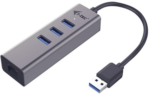 i-tec Metal USB 3.0 HUB 3 Port + Gigabit Ethernet Adapter