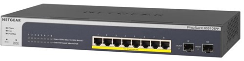 NETGEAR GS510TPP Managed L2/L3/L4 Gigabit Ethernet (10/100/1000) Power over Ethernet (PoE) Zwart