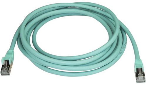 StarTech.com 3m aqua Cat6a Ethernet netwerkkabel shielded (STP) Cat6a patchkabel Cat 6a