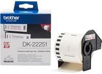 Brother DK-22251 labelprinter-tape Zwart en rood op wit-2