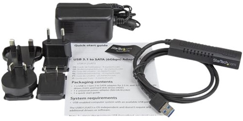 StarTech.com SATA naar USB kabel USB 3.1 (10Gbps) UASP-3
