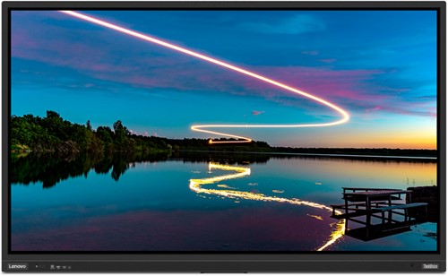 Lenovo ThinkVision T86 LED display 2,18 m (86") 3840 x 2160 Pixels 4K Ultra HD Touchscreen Zwart