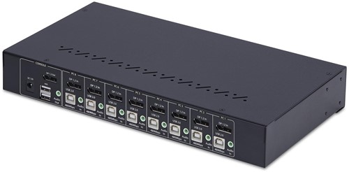 StarTech.com 8-Port DisplayPort KVM Switch met 1U Rackmontage Kit, 4K 60Hz DP 1.2, Drukknop & Hotkey Schakelaar, 4-Port USB Hub, OS Onafhankelijk, TAA Compliant-2