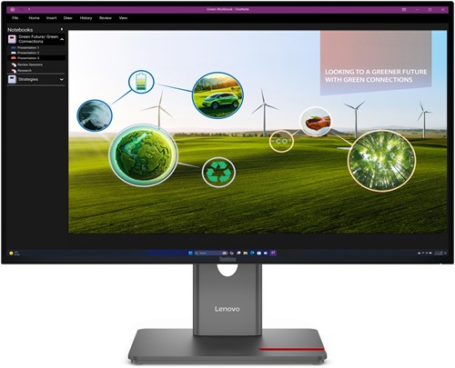 Lenovo ThinkVision P27Q-40 computer monitor 68,6 cm (27") 2560 x 1440 Pixels LED Zwart
