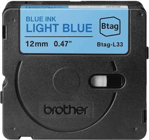Brother BTAG-L33 labelprinter-tape Blue on light blue