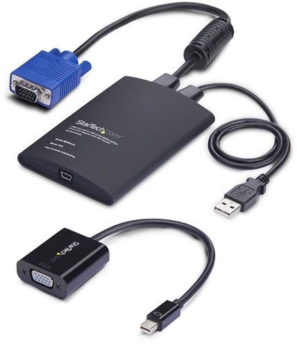 StarTech.com Draagbare Laptop Crash Cart Adapter, USB/VGA/Mini DisplayPort KVM Console, Bestandsoverdracht & Video-opname, Voor rack server/PC/ATM/kiosk, TAA