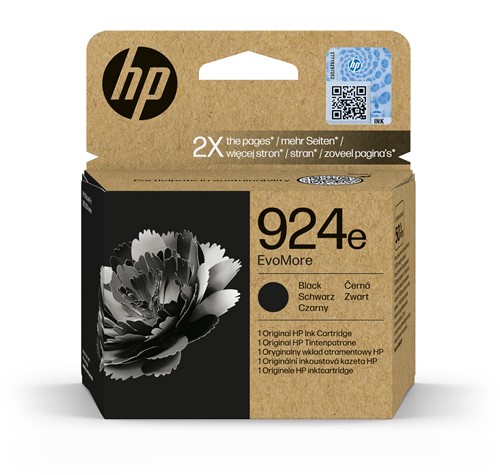 HP 924e EvoMore originele zwarte inktcartridge