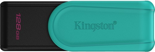 Kingston Technology DataTraveler 128GB Portable USB 3.2 Gen 1 Exodia S (Black/Turquoise)