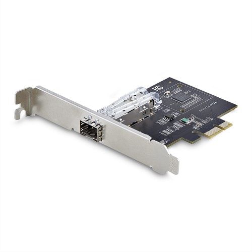 StarTech.com 1-Port GbE SFP Netwerkkaart, PCIe 2.1 x1, Intel I210-IS, 1GbE Controller, 1000BASE Koper/Glasvezel, Single-Port Gigabit Ethernet NIC, Desktop/Server Backplanes, Windows en Linux Compatibe