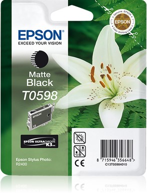 Epson T0598 inktcartridge 1 stuk(s) Origineel Normaal rendement Zwart