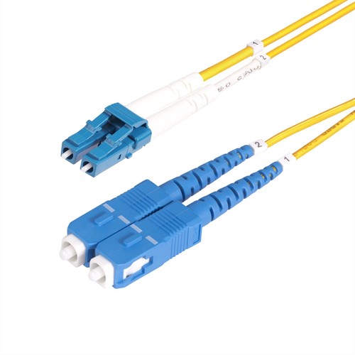 StarTech.com 7m LC naar SC (UPC) OS2 Single Mode Duplex Glasvezel Kabel, 9/125µm, Laser Optimized, 10Gbs, Flexibel Buigen, Low Insertion Loss, LSZH Fiber Patchkabel