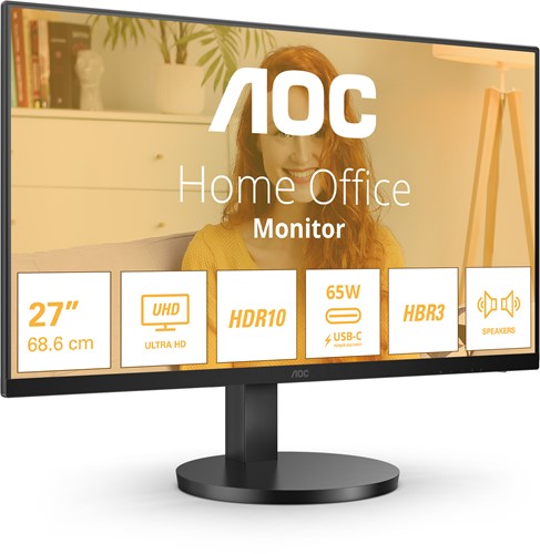 AOC B3 U27B3CF computer monitor 68,6 cm (27") 3840 x 2160 Pixels 4K Ultra HD LCD Zwart
