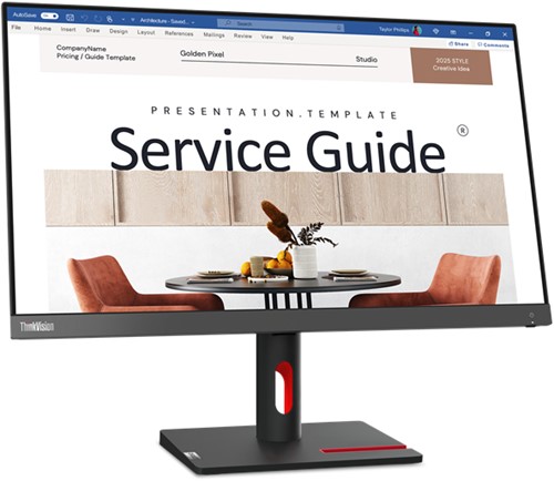 Lenovo ThinkVision S24i-30 LED display 60,5 cm (23.8") 1920 x 1080 Pixels Full HD Zwart