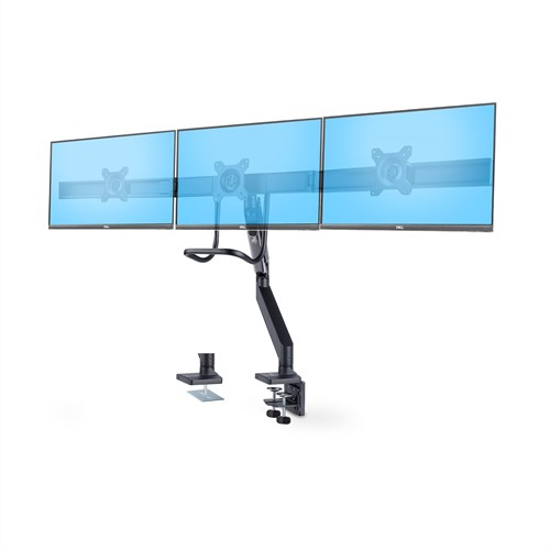 StarTech.com 3M1A3SG-MONITOR-ARM flat panel bureau steun 68,6 cm (27") Zwart, Zilver