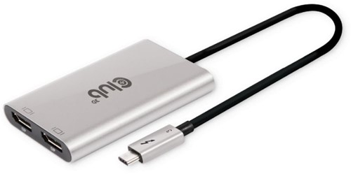 CLUB3D CSV-1586 interface hub Thunderbolt 3 40000 Mbit/s Zilver