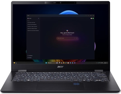 Acer TravelMate P6 TMP614-54-TCO-70QD Copilot+ PC Intel Core Ultra 7 258V Laptop 35,6 cm (14") WQXGA+ 32 GB LPDDR5x-SDRAM 1 TB SSD Wi-Fi 7 (802.11be) Windows 11 Pro US International Zwart-2