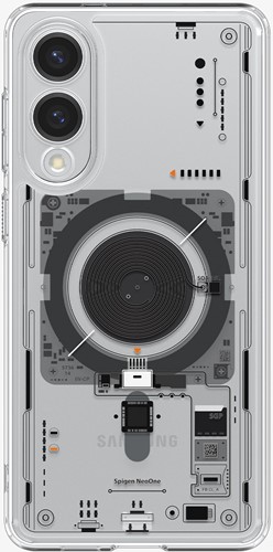 Spigen Ultra Hybrid Neo One (MagFit) mobiele telefoon behuizingen 17 cm (6.7") Hoes Transparant