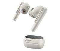 POLY Voyager Free 60+ UC M White Sand Earbuds + BT700 USB-A-adapter + oplaadcase met touchscreen