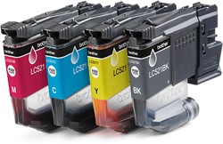 Brother LC521VAL inktcartridge 4 stuk(s) Origineel Zwart, Cyaan, Magenta, Geel