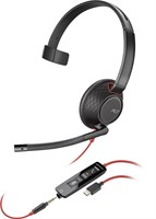 POLY Blackwire 5210 mono USB-C-headset + 3,5 mm stekker + USB-C/A-adapter (bulk)-3