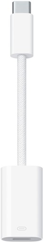 Apple MUQX3ZM/A tussenstuk voor kabels USB Type-C Lightning Wit