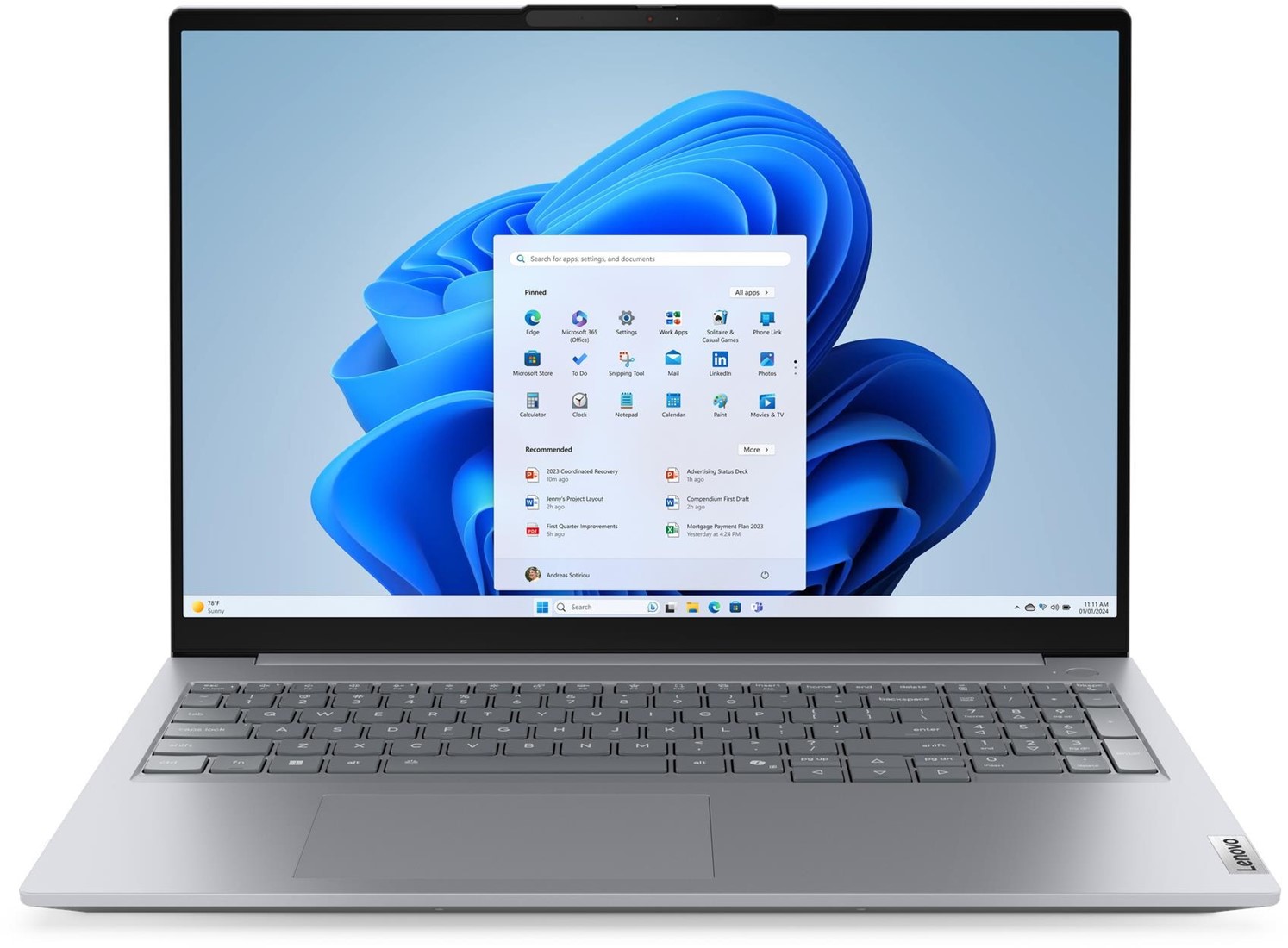 Lenovo ThinkBook 16 G9 IRL Intel® Core™ i5-13420H 16 GB DDR5-SDRAM