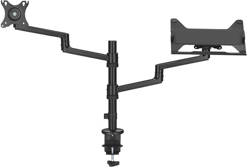 Neomounts DS20-425BL2 Monitorarm met laptophouder 17-27" - ruimtebesparend-3