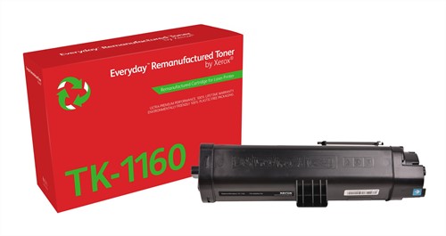 Everyday Remanufactured Everyday™ Zwart Remanufactured Toner van Xerox compatible met Kyocera (TK-1160), Standaard capaciteit