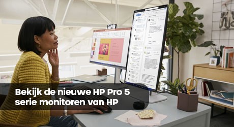 Bekijk de nieuwe HP Pro 5 serie monitoren van HP! 