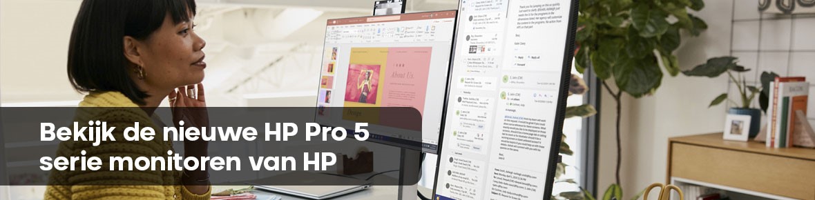 Bekijk de nieuwe HP Pro 5 serie monitoren van HP! 