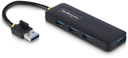 StarTech.com H5A4A-USB-HUB interface hub USB 3.2 Gen 1 (3.1 Gen 1) Type-A 5000 Mbit/s Zwart