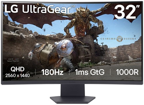 LG 32GS60QC-B computer monitor 80 cm (31.5") 2560 x 1440 Pixels Quad HD LCD Zwart
