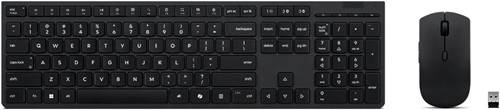 Lenovo 4X31R64351 toetsenbord Inclusief muis Kantoor RF-draadloos + Bluetooth Amerikaans Engels Zwart