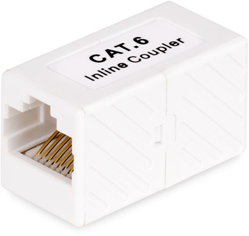 StarTech.com RJ45 Koppelstuk, Inline Cat6 Coupler, Female naar Female (F/F) T568 Connector, UTP Verlengblokje, Unshielded Ethernet Kabel Verlengstuk