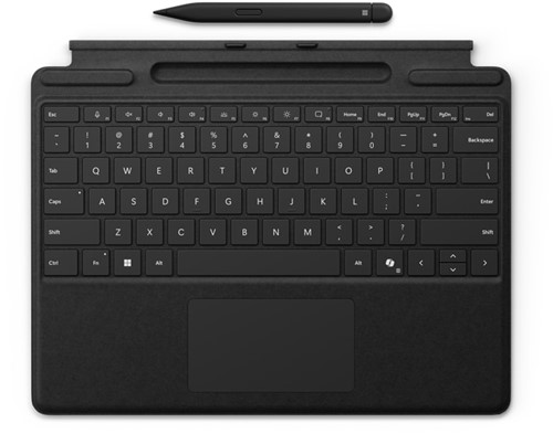 Microsoft Surface Pro Keyboard with Slim Pen for Business QWERTY Engels Microsoft Cover port Zwart