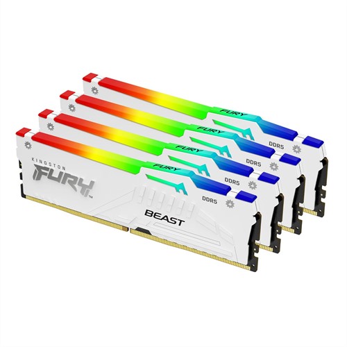 Kingston Technology FURY Beast RGB geheugenmodule 128 GB 4 x 32 GB DDR5 5600 MHz