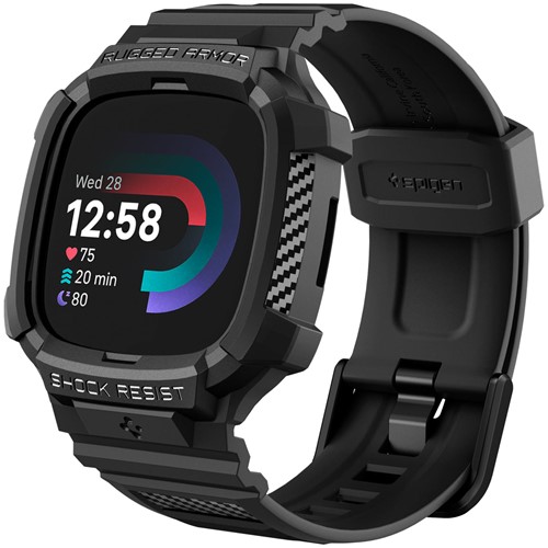 Spigen Rugged Armor Pro Opbergtas Zwart Thermoplastic polyurethaan (TPU)