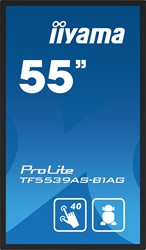 iiyama TF5539AS-B1AG beeldkrant Digitale signage flatscreen 138,7 cm (54.6") LED 500 cd/m² 4K Ultra HD Zwart Touchscreen Type processor Android 24/7