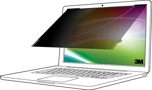 3M Bright Screen Privacy Filter voor 13.3in Laptop, 16:10, BP133W1B