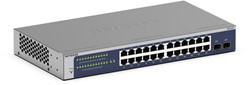 NETGEAR GS724Tv6 Managed L2+/L3 Gigabit Ethernet (10/100/1000) 1U Blauw, Grijs