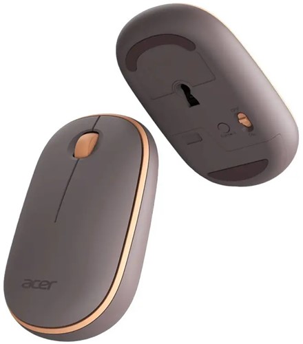 Acer Wireless Bubble Mouse - AMR100 Peach (Retail pack) muis Universeel Ambidextrous RF Draadloos Optisch 1600 DPI