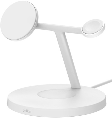 Belkin BoostCharge Pro Hoofdtelefoons, Smartphone, Smartwatch Wit USB Draadloos opladen Snel opladen Binnen