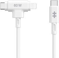 Targus HyperJuice USB-kabel USB 2.0 1,5 m USB C USB C/Lightning Wit
