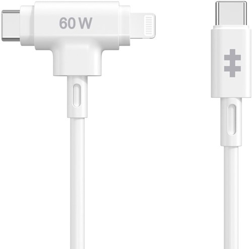Targus HyperJuice USB-kabel USB 2.0 1,5 m USB C USB C/Lightning Wit