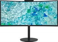 Acer CB3 CB343CURJ0bemiipruzx computer monitor 86,4 cm (34") 3440 x 1440 Pixels Wide Quad HD LCD Zwart