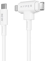 Targus HyperJuice USB-kabel USB 2.0 1,5 m USB C USB C/Lightning Wit-3