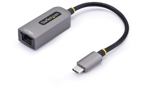 2.5GbE USB-C naar Ethernet Adapter, NBASE-T NIC, USB 3.0 Type-C 2.5/1G Multi Speed Netwerk, Thunderbolt Compatibel, Windows & Mac